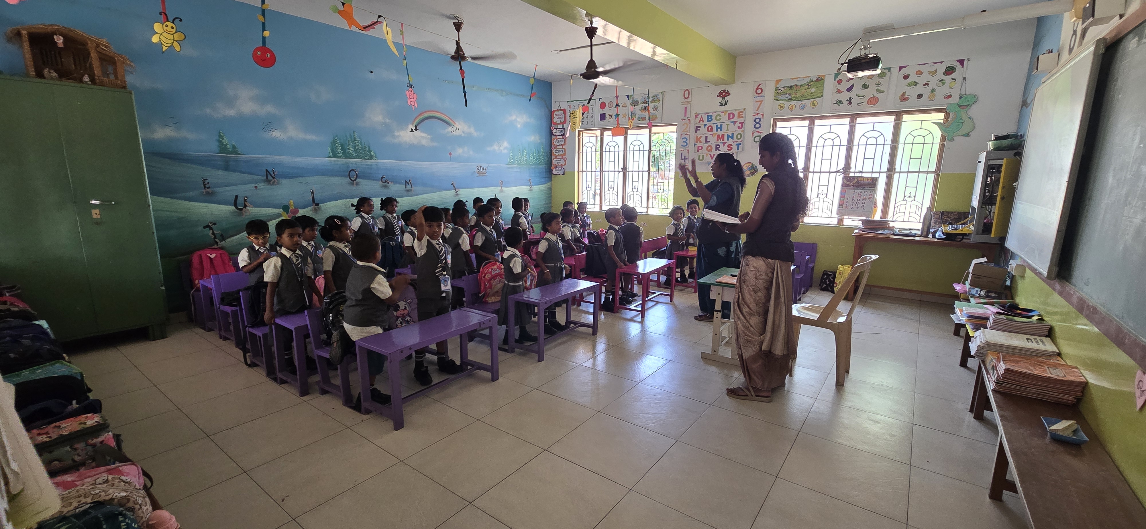 Kindergarten students at St. Joseph's